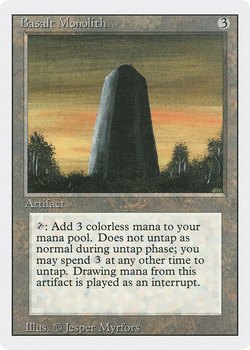 Basalt Monolith (3ED-235) - uncommon