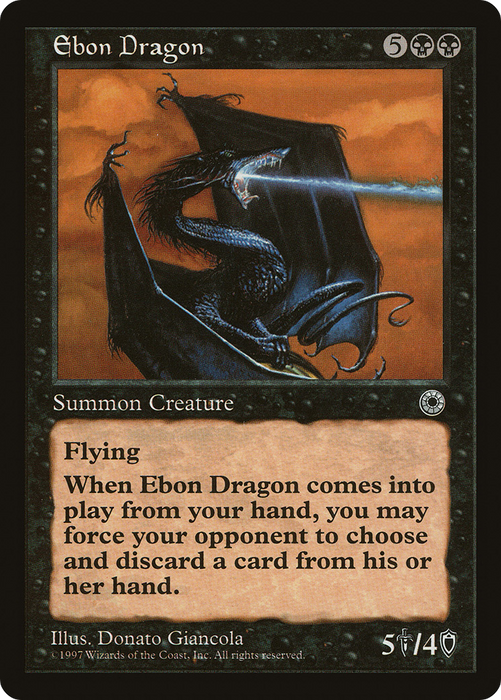 Ebon Dragon (POR-091) - rare