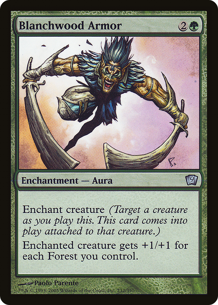 Blanchwood Armor (9ED-232★) - uncommon - Foil