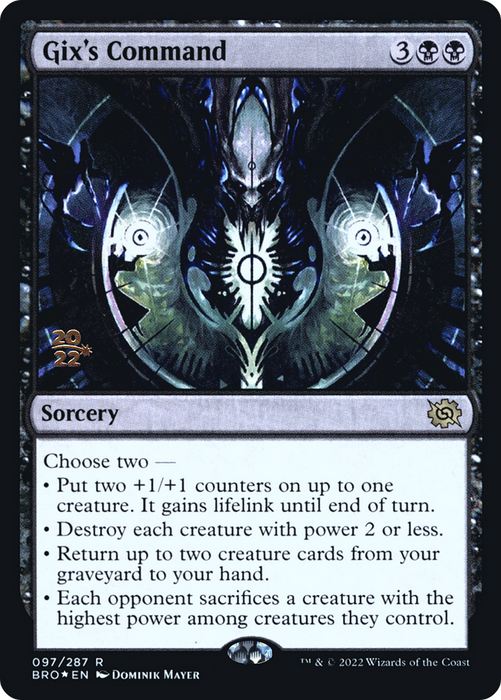 Gix's Command (PRE-97S) - rare - Foil