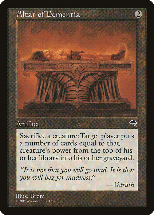 Altar of Dementia (TMP-276) - rare