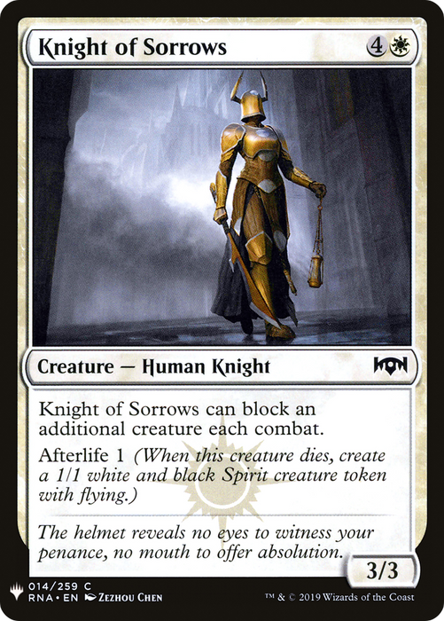 Knight of Sorrows (LIST-RNA-14) - common