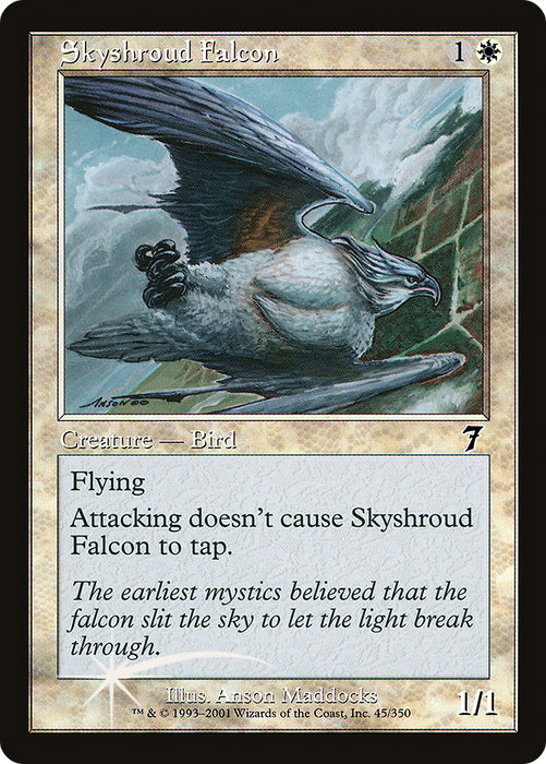 Skyshroud Falcon (7ED-45★) - common - Foil
