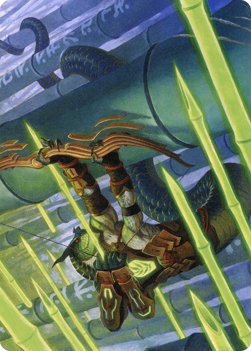 Bamboo Grove Archer // Bamboo Grove Archer (ANEO-020) - common (Borderless) - Foil