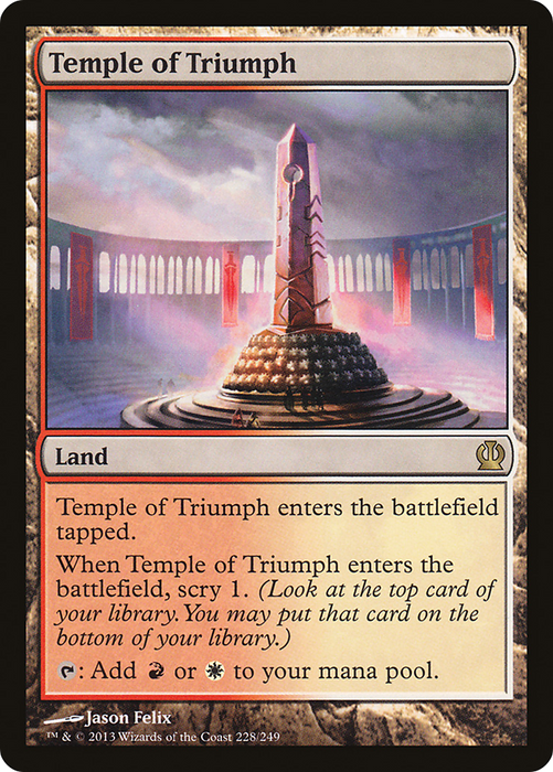 Temple of Triumph (THS-228) - rare - Foil