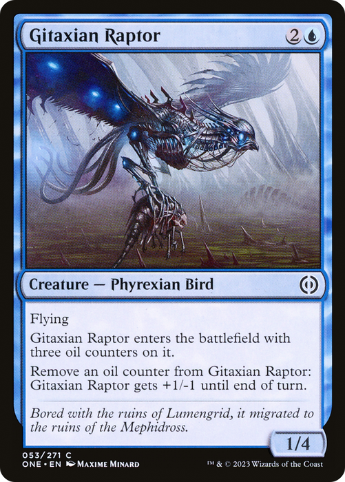 Gitaxian Raptor (ONE-053) - common - Foil