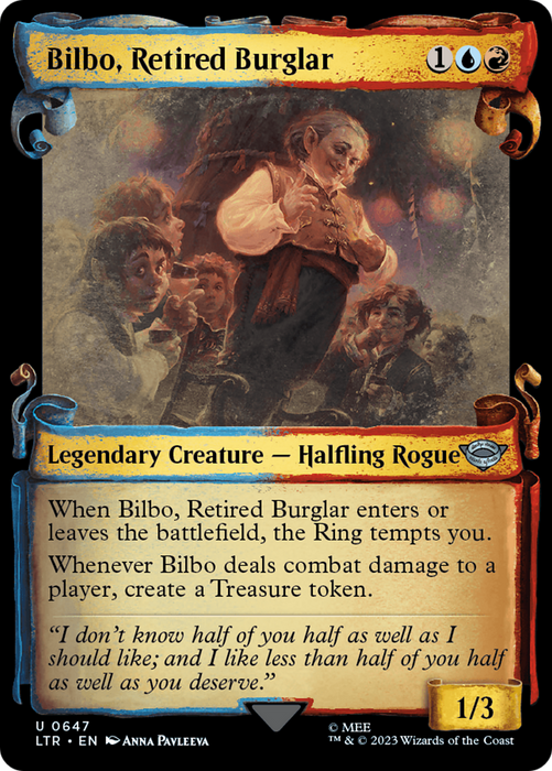 Bilbo, Retired Burglar (LTR-647) - uncommon: (Showcase) - Foil
