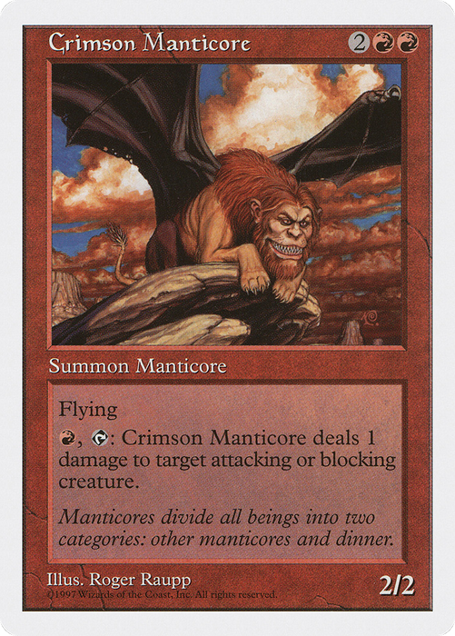Crimson Manticore (5ED-217) - rare