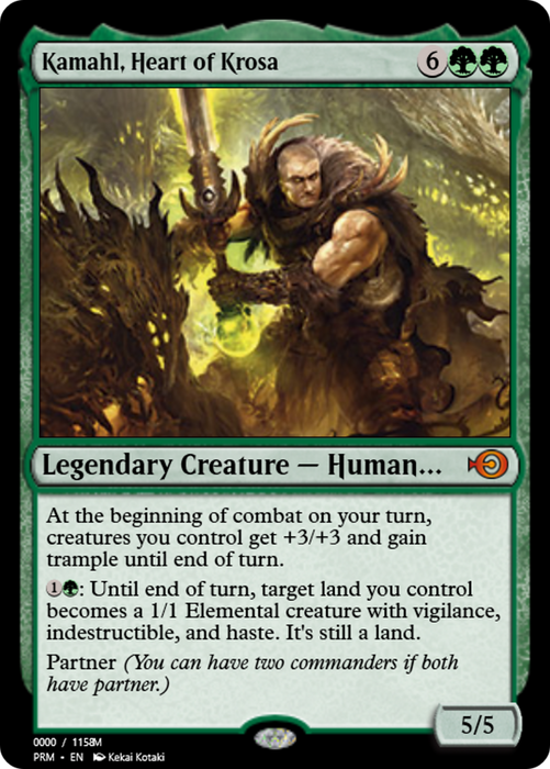 Kamahl, Heart of Krosa (PRM-86338) - mythic - Foil