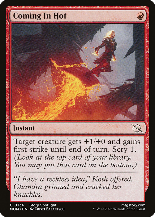 Coming In Hot (MOM-136) - common - Foil