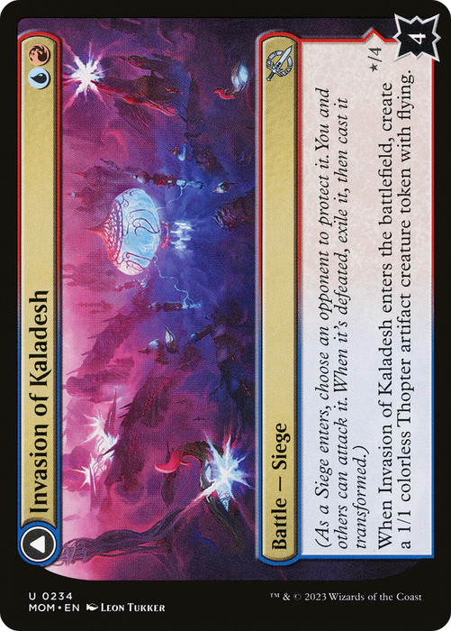 Invasion of Kaladesh // Aetherwing, Golden-Scale Flagship (MOM-234) - uncommon - Foil
