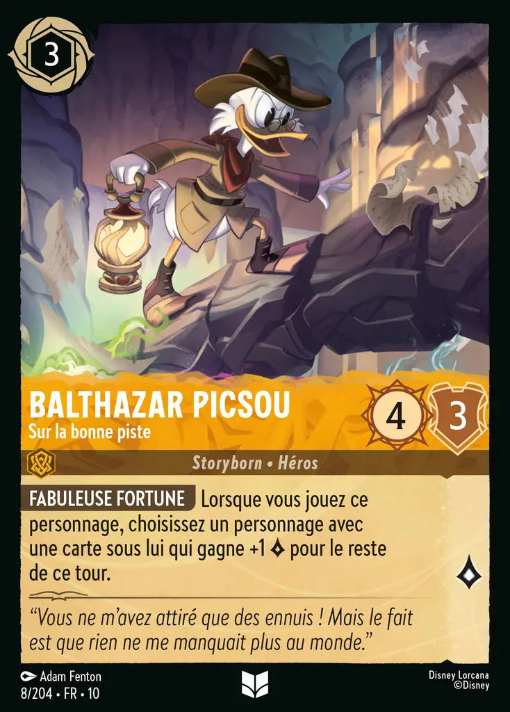Balthazar Picsou - Sur la bonne piste (8/204) - LDLP - Inhabituelle - Cold Foil