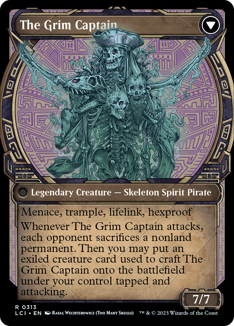 Throne of the Grim Captain // The Grim Captain (LCI-313) - rare: (Showcase)