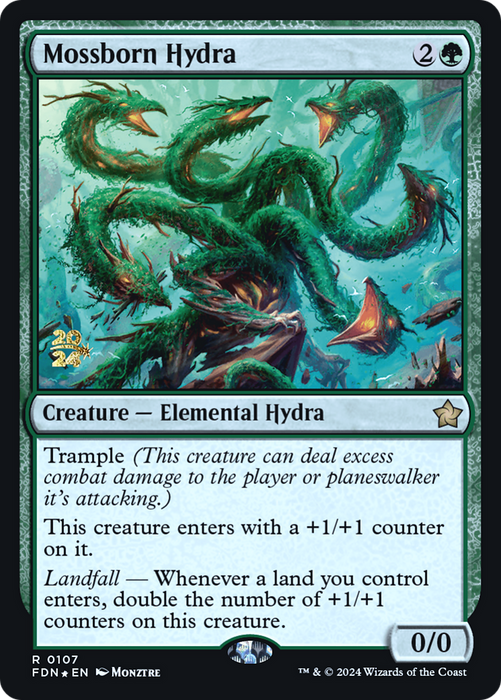 Mossborn Hydra (PRE-107S) - rare - Foil