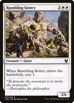Rumbling Sentry (THB-035) - common - Foil