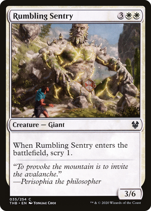 Rumbling Sentry (THB-035) - common - Foil