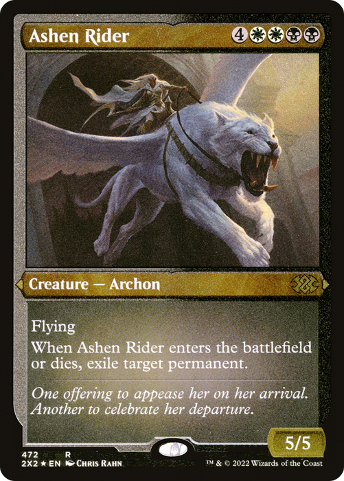 Ashen Rider (2X2-472) - rare - Etched Foil