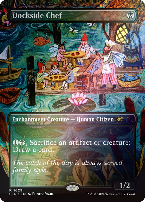 Dockside Chef (SLD-1629★) - rare (Borderless) - Foil