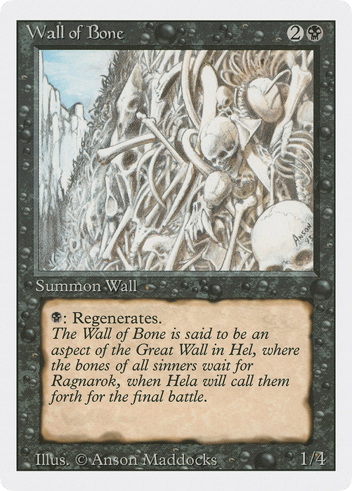 Wall of Bone (3ED-134) - uncommon