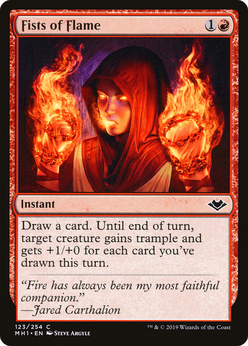 Fists of Flame (MH1-123) - common - Foil