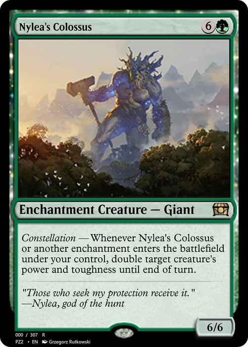 Nylea's Colossus (PZ2-70655) - rare: (enchantment)