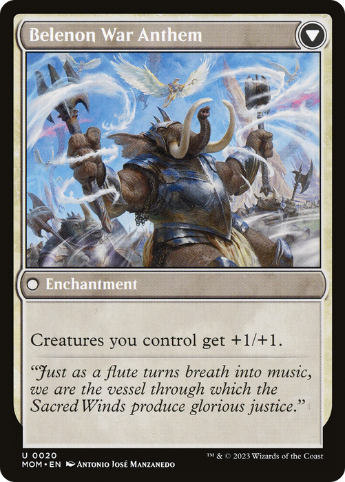 Invasion of Belenon // Belenon War Anthem (MOM-020) - uncommon - Foil