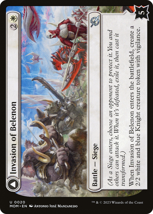 Invasion of Belenon // Belenon War Anthem (MOM-020) - uncommon - Foil