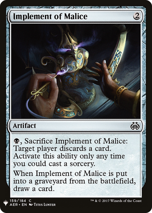 Implement of Malice (LIST-AER-159) - common