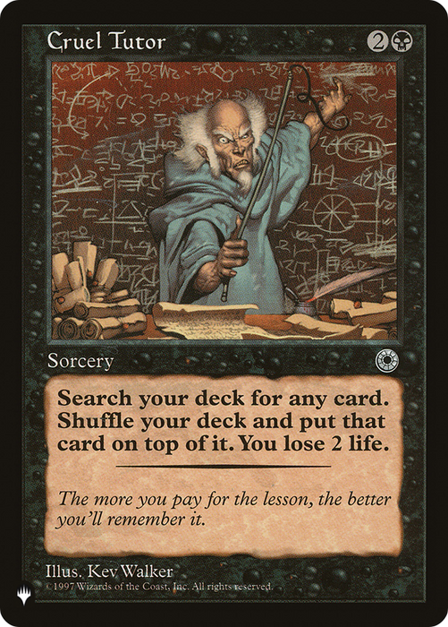Cruel Tutor (LIST-POR-87) - rare