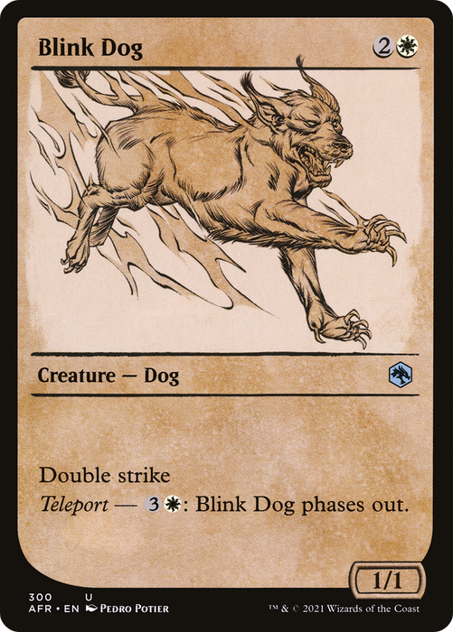 Blink Dog (AFR-300) - uncommon: (Showcase) - Foil