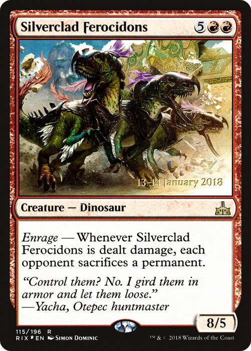Silverclad Ferocidons (PRE-115S) - rare - Foil
