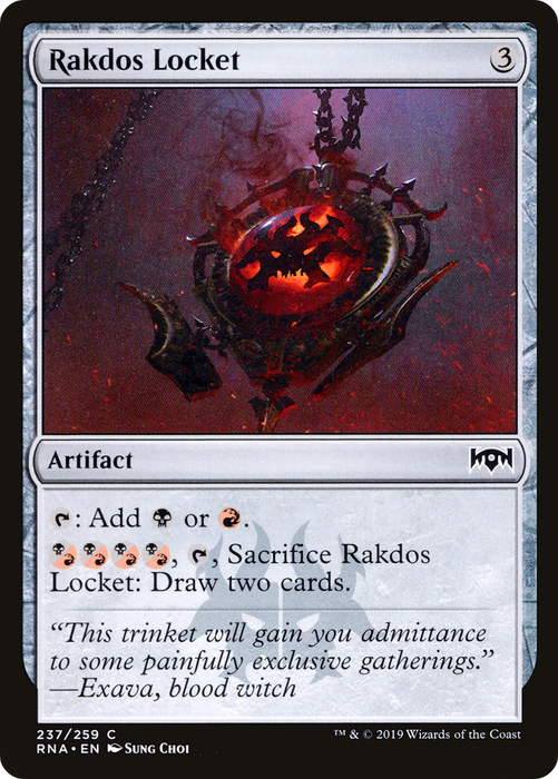 Rakdos Locket (RNA-237) - common - Foil