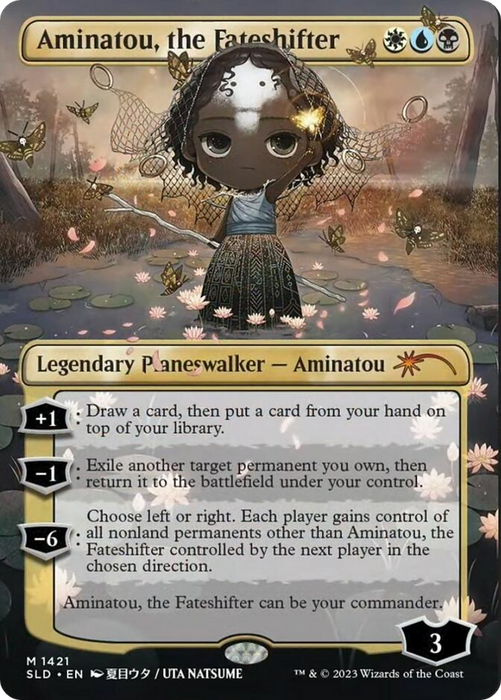 Aminatou, the Fateshifter (SLD-1421) - mythic (Borderless)