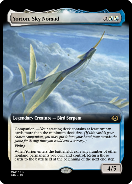 Yorion, Sky Nomad (PRM-80865) - rare: (companion) - Foil