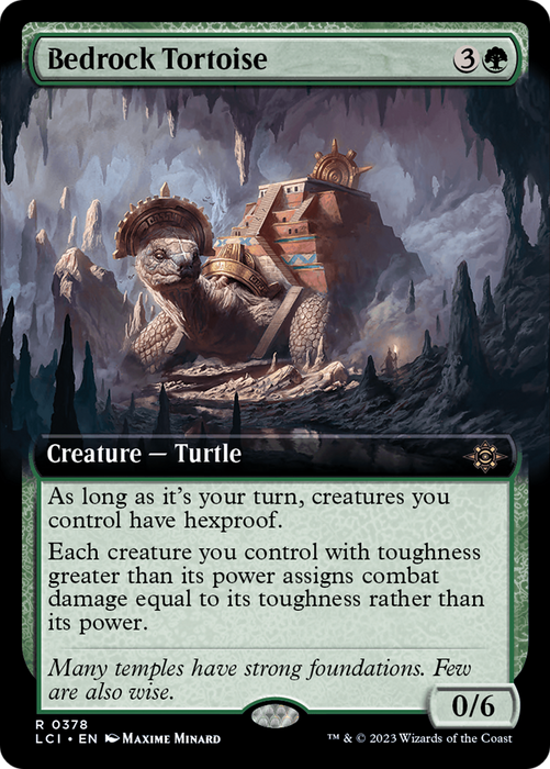Bedrock Tortoise (LCI-378) - rare: (Extended Art) - Foil