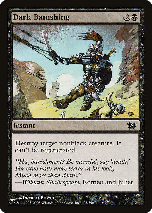 Dark Banishing (8ED-123★) - common - Foil