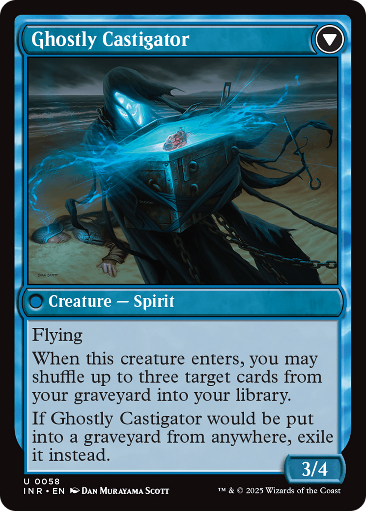 Covetous Castaway // Ghostly Castigator (INR-058) - uncommon - Foil