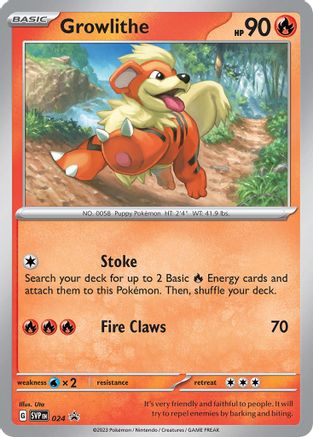 Growlithe (024) - SSVPC  - Promo - Holofoil