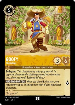 Goofy - Musketeer (4/204) - Uncommon
