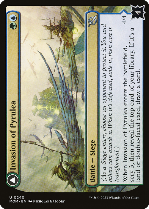 Invasion of Pyrulea // Gargantuan Slabhorn (MOM-240) - uncommon - Foil