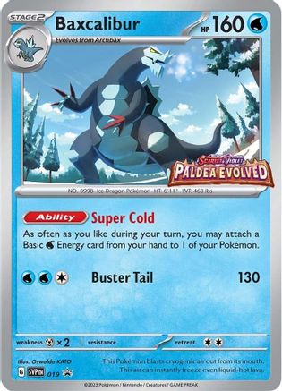 Baxcalibur (019) - SSVPC  - Promo - Holofoil