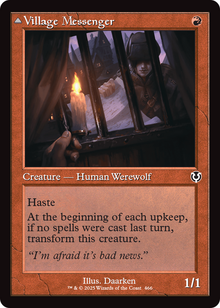 Village Messenger // Moonrise Intruder (INR-466) - uncommon - Foil