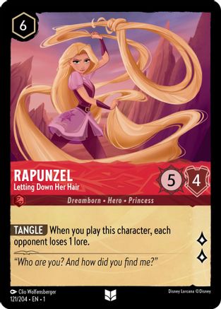 Rapunzel - Letting Down Her Hair (121/204) - Uncommon - Cold Foil