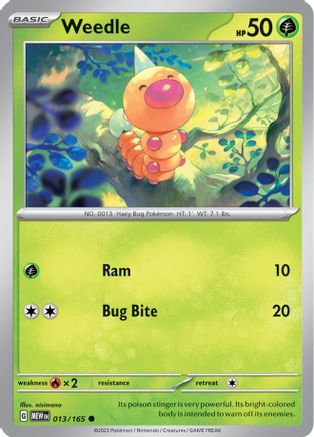 Weedle (013/165) - SSV1  - Common