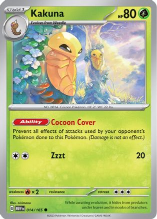 Kakuna (014/165) - SSV1  - Common - Reverse Holofoil