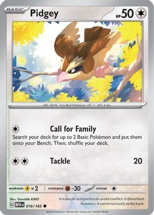Pidgey (016/165) - SSV1  - Common