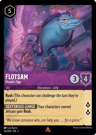 Flotsam - Ursula's Spy (43/204) - Rare - Cold Foil