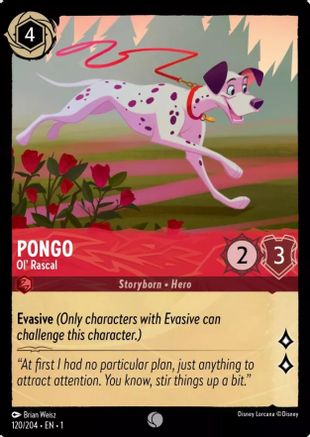 Pongo - Ol' Rascal (120/204) - Common - Cold Foil