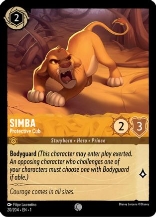 Simba - Protective Cub (20/204) - Common