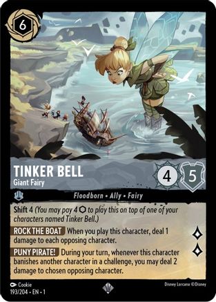 Tinker Bell - Giant Fairy (193/204) - Super Rare